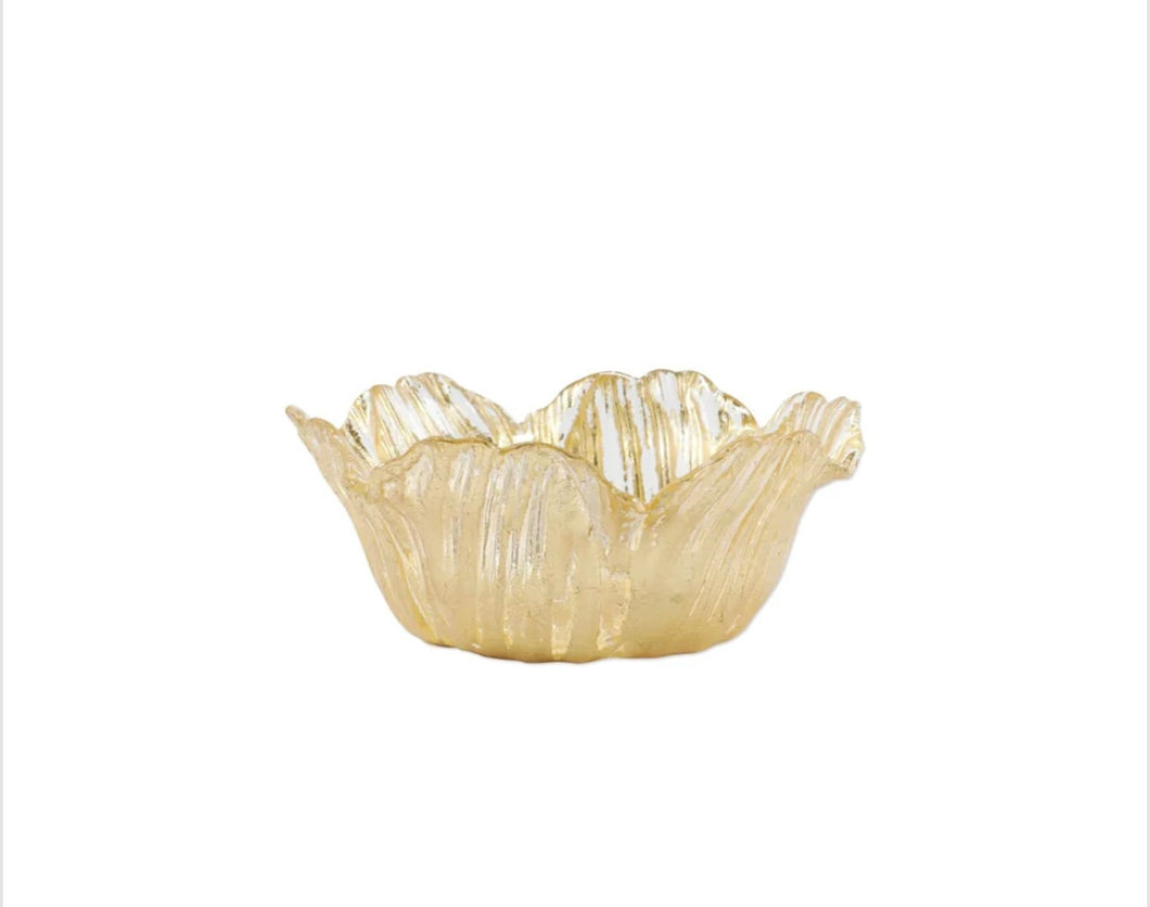Gold Flower Small Bowl
