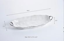 Load image into Gallery viewer, Porcelain Deep Long Server with Handles
