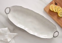 Load image into Gallery viewer, Porcelain Deep Long Server with Handles
