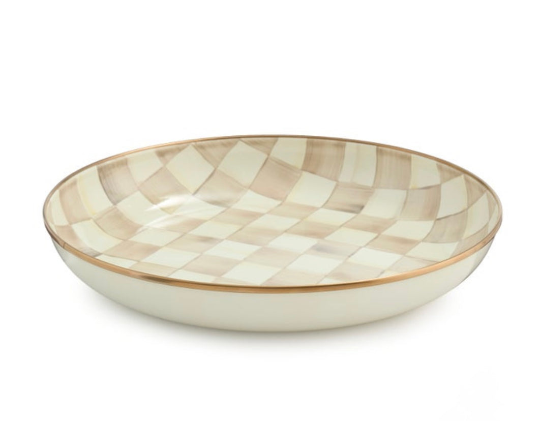 Mocha Check Abundant Bowl