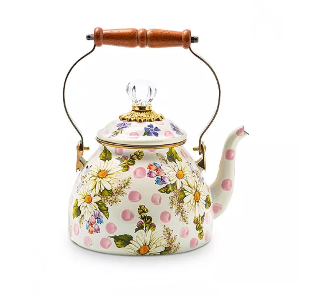 Wildflowers Pink 2 Quart Kettle