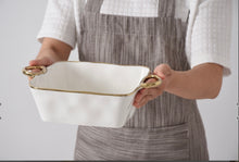 Load image into Gallery viewer, Golden Handles Square Baking Dish
