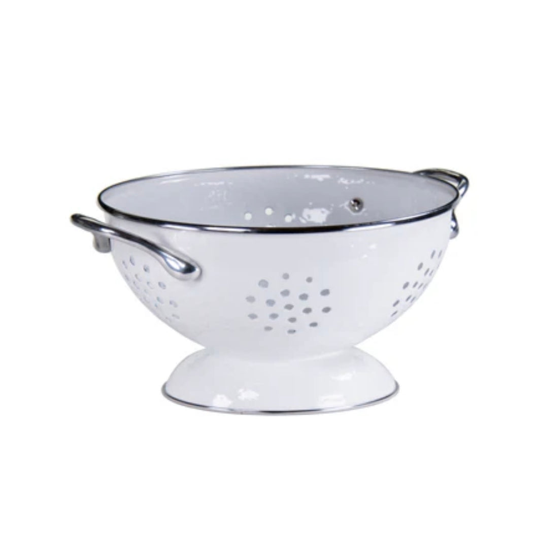 White Petite Colander