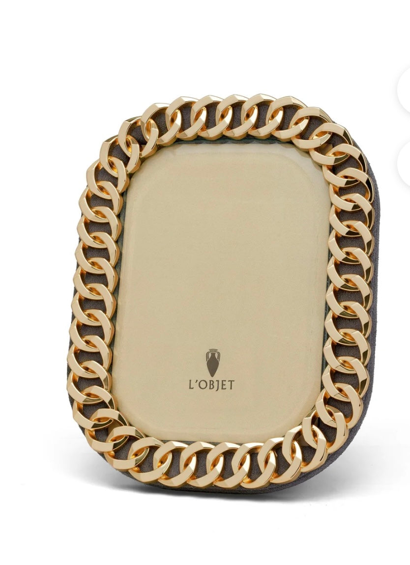 L'Objet Cuban Link Picture Frame 5x7