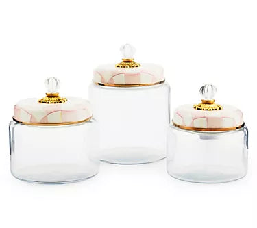rosy check kitchen canister