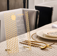 Load image into Gallery viewer, RH Laser Cut Tabletop Simanim (silver)

