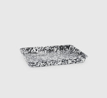 Load image into Gallery viewer, Splatter Enamelware Small Rectangular Tray
