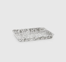 Load image into Gallery viewer, Splatter Enamelware Small Rectangular Tray
