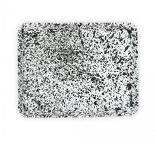 Load image into Gallery viewer, Splatter Enamelware Large Rectangle/Jelly Roll Tray
