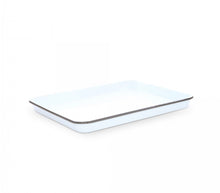 Load image into Gallery viewer, Splatter Enamelware Large Rectangle/Jelly Roll Tray
