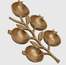 Load image into Gallery viewer, Pomegranate Gold 5 section bowl
