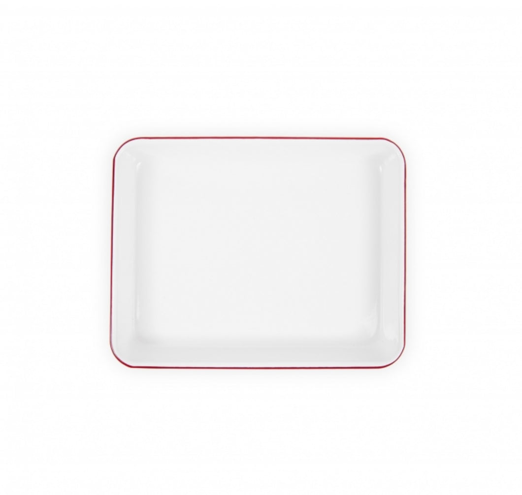 Vintage Enamelware Small Rectangle Tray